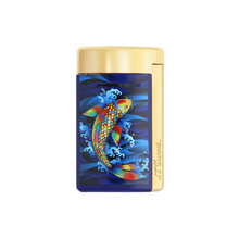 Charger l'image dans la galerie, ST Dupont Minijet Lighter Golden Koi Fish Blue Koi Fish