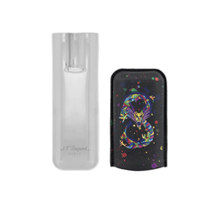 Charger l'image dans la galerie, ST Dupont Black And Chrome Year Of The Dragon Double Cigar Case