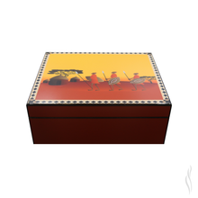 Load image into Gallery viewer, Parejo Cigar Humidor African Warriors Design