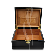 Load image into Gallery viewer, SKRLN Black Stylish Lacquer Humidor