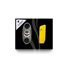 Load image into Gallery viewer, Deluxe Cigar Lighter With Puro Punch And Cutter Set
