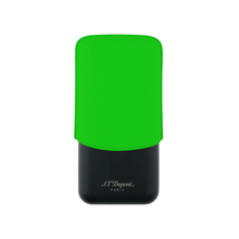Load image into Gallery viewer, ST Dupont Leather 3 Cigar Case - Neon Green