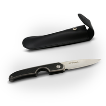 Load image into Gallery viewer, S.T. Dupont Knife Cigar Cutter Drop Point Carbon Steel