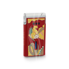 Load image into Gallery viewer, Elie Bleu "J15" - Dragon lacquer pocket lighter