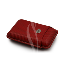 Load image into Gallery viewer, Jemar Silver G Red Cowhide Leather Case - 3C