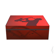 Load image into Gallery viewer, Parejo Cigar Humidor Jazz Red Design