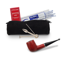 Load image into Gallery viewer, Vauen Pipe Starter Kit Smooth with Case 0286