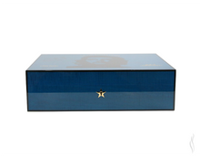 Load image into Gallery viewer, Elie Bleu Humidor "Che" Blue Sycamore 110Cig