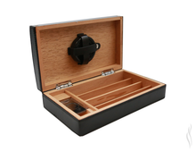 Load image into Gallery viewer, Humidor Black Leather