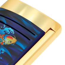Load image into Gallery viewer, ST Dupont Maxijet Lighter Golden And Blue Koi Fish
