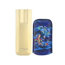 Load image into Gallery viewer, ST Dupont Golden Blue Koi Fish  Cigar Case
