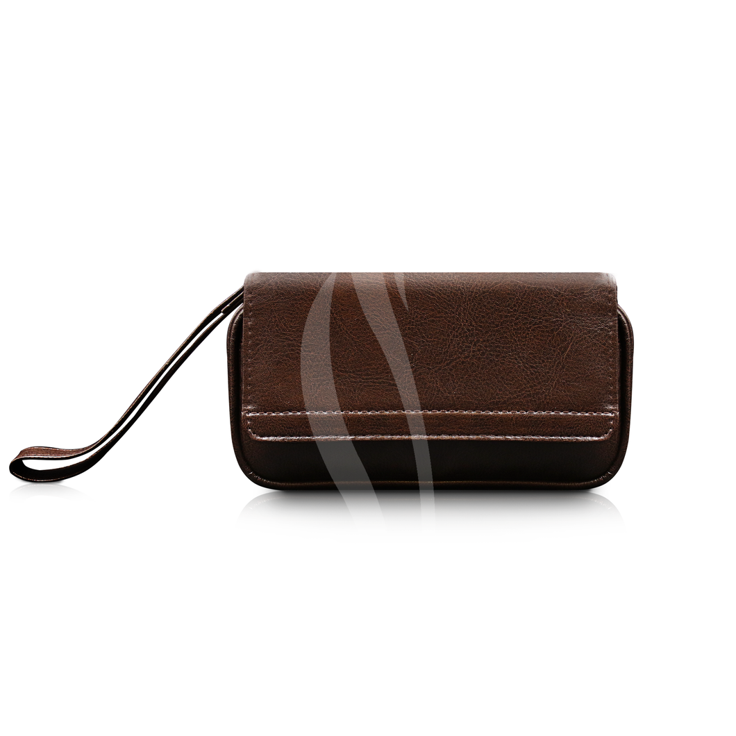 Jemar Pipe Leather Bag - Brown