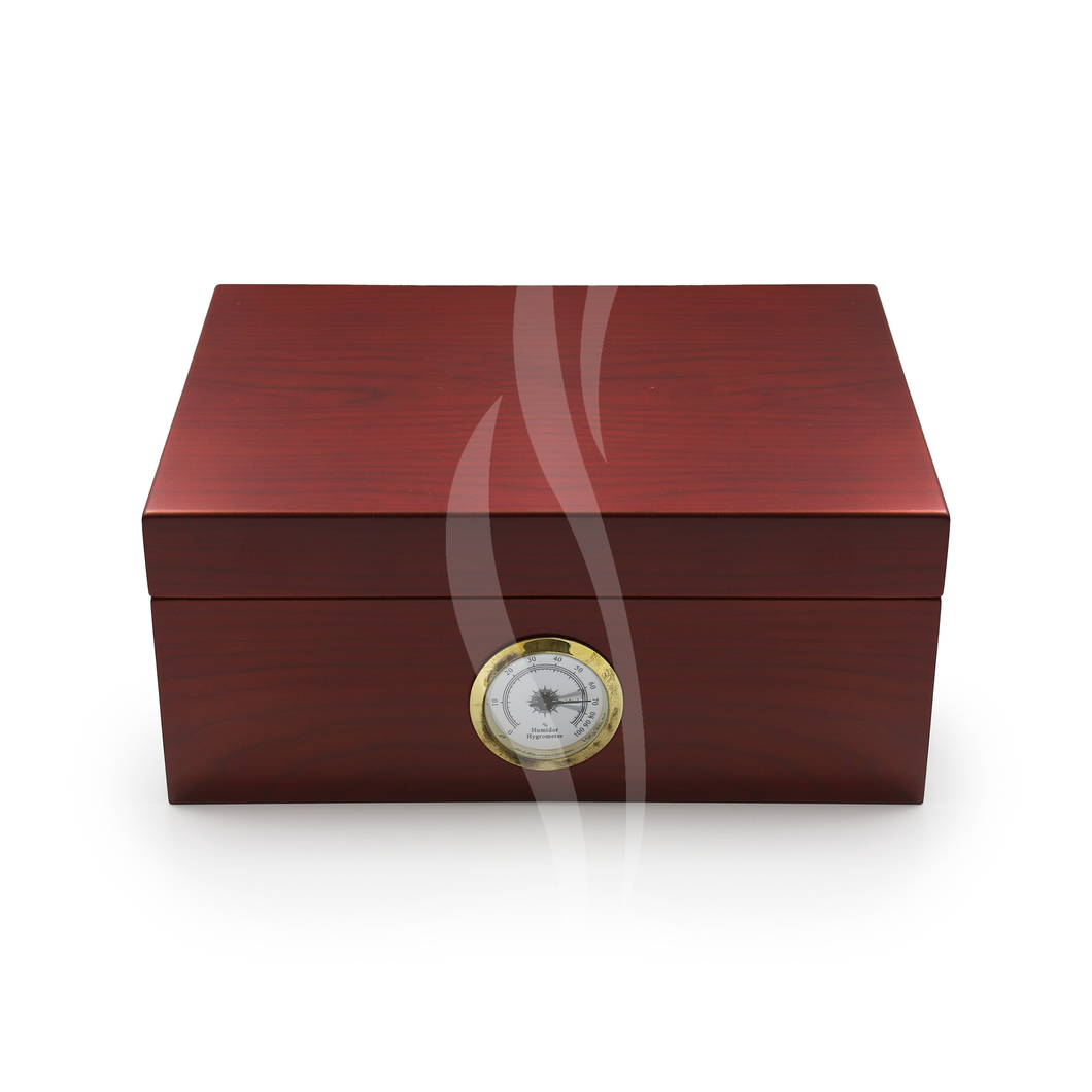 SKRLN Cedar Wood Burgundy Humidor