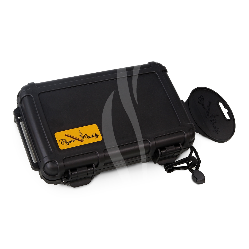 Keep Calm & Smoke On Cigar Caddy Travel Case 5 cig