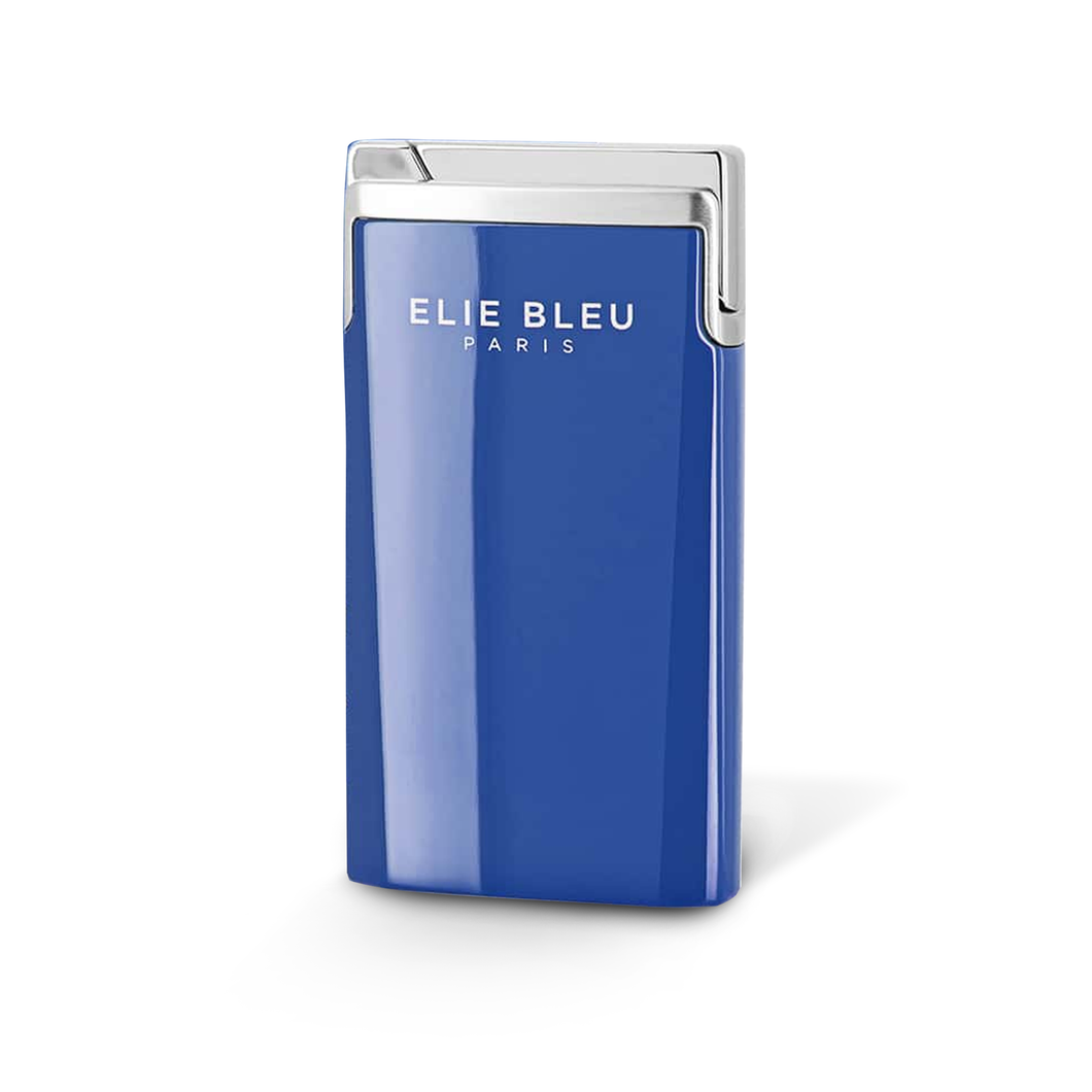 Elie Bleu J-15 Cigar Lighter Jet Flame Blue Lacquer