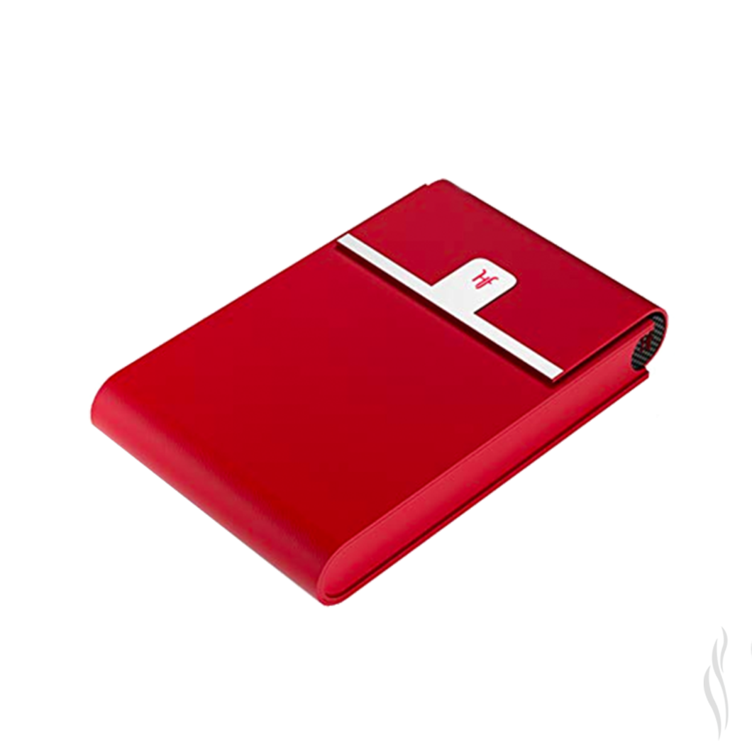 Hf Travel Humidor Red For 10 Cigars