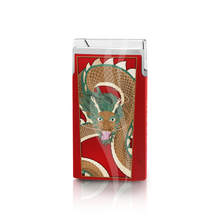 Load image into Gallery viewer, Elie Bleu &quot;J15&quot; - Dragon lacquer pocket lighter
