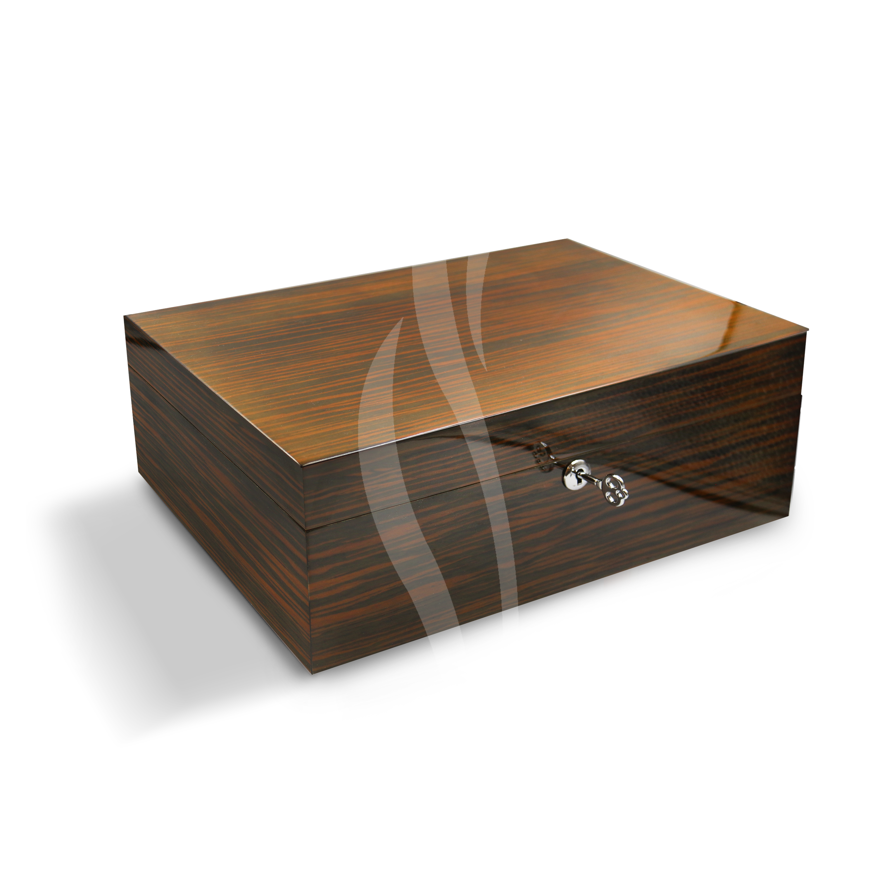 SKRLN Brown Marble Lacquer Humidor