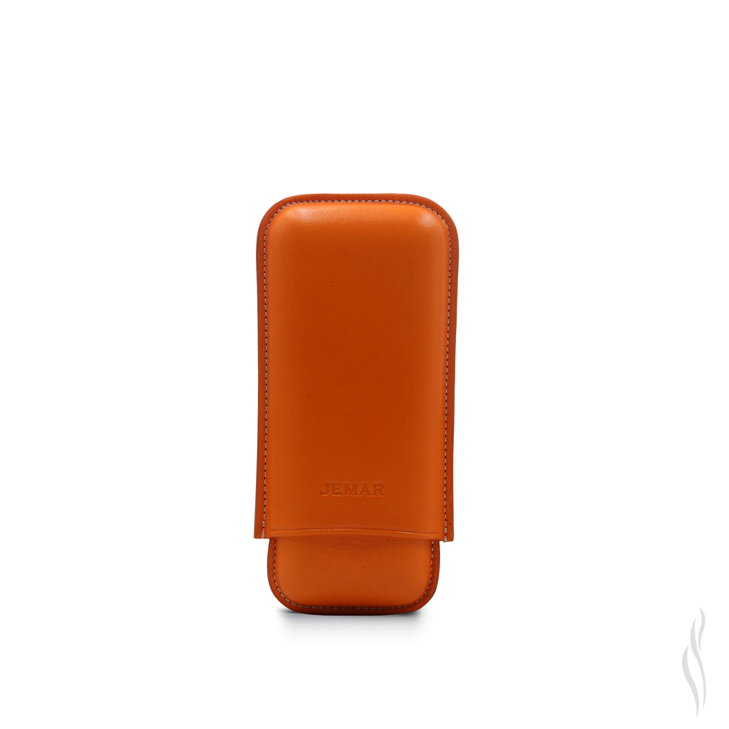 Jemar Cigar Case Purera Vaquetilla Naranja