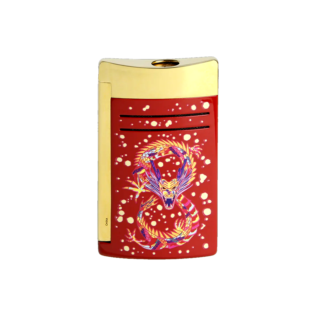 S.T. Dupont Maxijet Lacquered Lighter - Dragon Burgundy