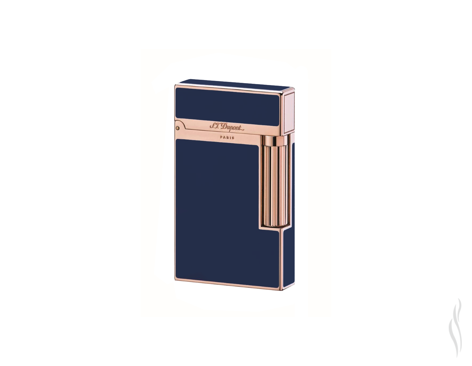 S.T. Dupont Lighter 16496 Ligne 2 Blue/Rose Gold Lacquer