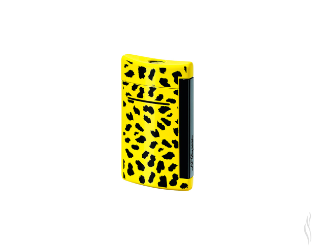 S.T. Dupont Minijet Leopard Yellow Lacquer Lighter