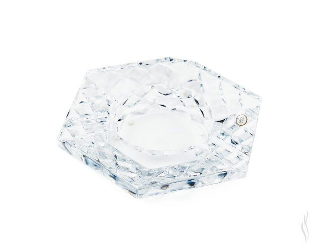 Diamond Crown Bristol Crystal Ashtray