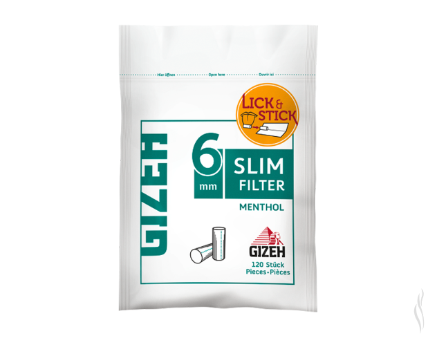 Gizeh Slim Filters Menthol