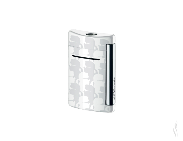 S.T. Dupont Minijet Karl Lagerfeld Torch Flame Lighter - White