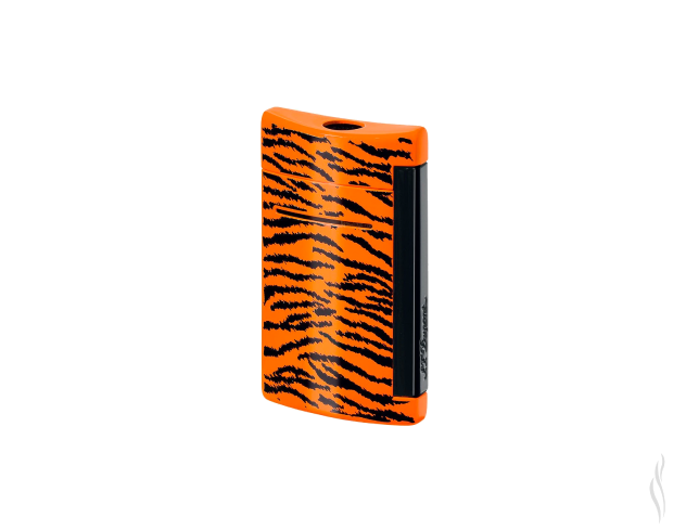 S.T. Dupont Minijet Black And Orange Tiger Pattern