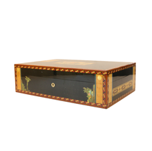 Load image into Gallery viewer, Elie Bleu Humidor &quot;Alba&quot; 110Cig Black Sycamore
