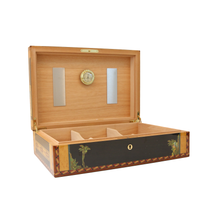 Load image into Gallery viewer, Elie Bleu Humidor &quot;Alba&quot; 110Cig Black Sycamore
